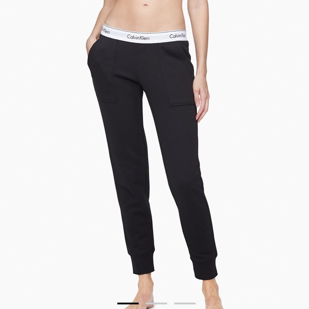 Calvin Klein black jogger sweatpant sleepwear